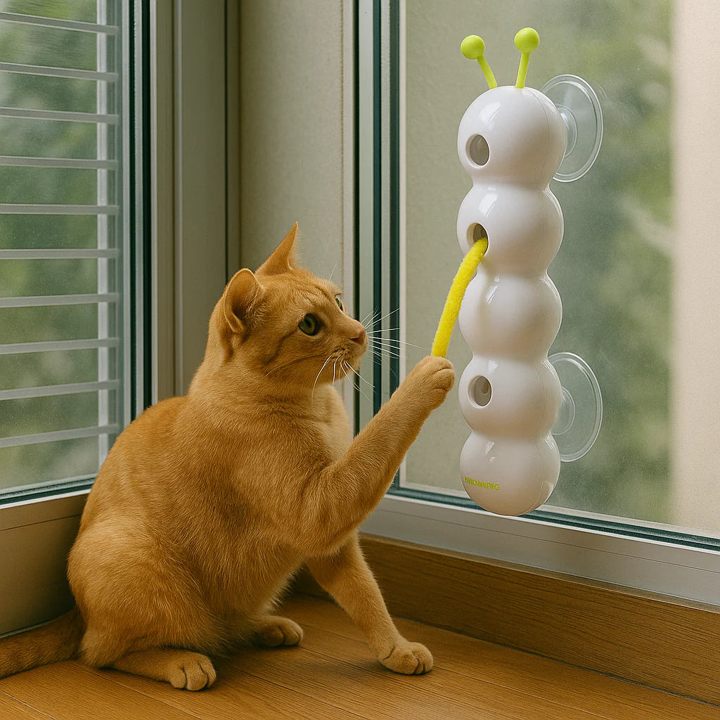 Whirlie Smart Motion Cat Toy med maskdesign